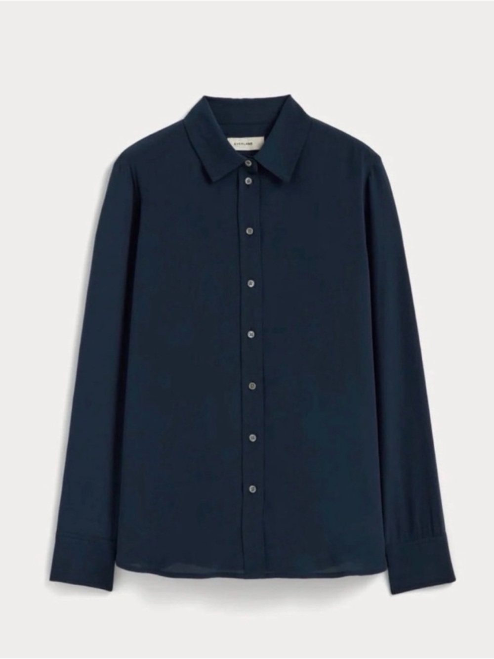 Everlane Deep Navy Classic Button-Down Blouse